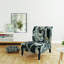 Fauteuil de chambre rembourré doré Mettalic