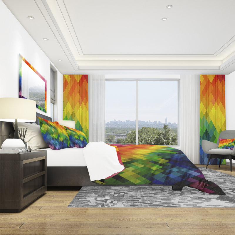 Ensemble de housse de couette moderne, Housse de couette très grand + 2 taies décoratives