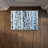 Birches on a Blue Background - Modern Landscapes Door Mat