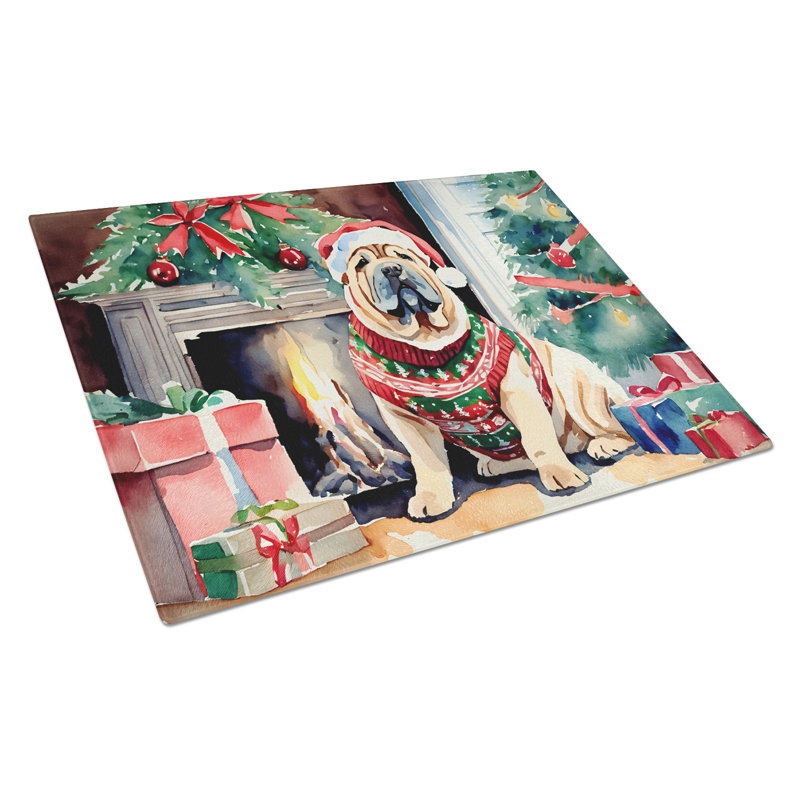 Planche à découper Shar Pei Cozy Christmas