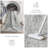 Distressed Abstract Non Slip Washable Area Rug(9'X12', Grey)-455234500