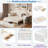 Multifunctional Daybed With Storage Drawer, Open Compartments And Hydraulic Side Table-447250159