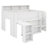 Stylish Wooden Loft Bed With Study Desk, Storage Shelves And LED-272584900