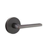 Helios Round Privacy (Bed & Bath) Door Lever with Round Rosette