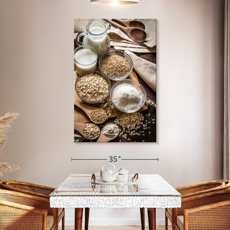 Yarlin Oats And Milk, 51" H x 34" W
