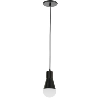 Luminaire suspendu 1 lumière Fortuna - Noir mat