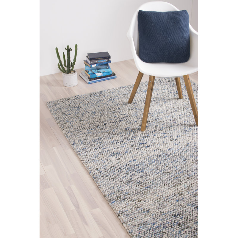 Jenks Solid Colour Hand Woven Area Rug, Rectangle 200 x 290cm
