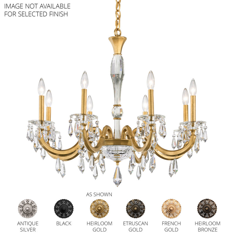 Napoli 8 - Light Chandelier, Heirloom Gold