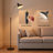 67" Modern Adjustable Black Floor Lamp