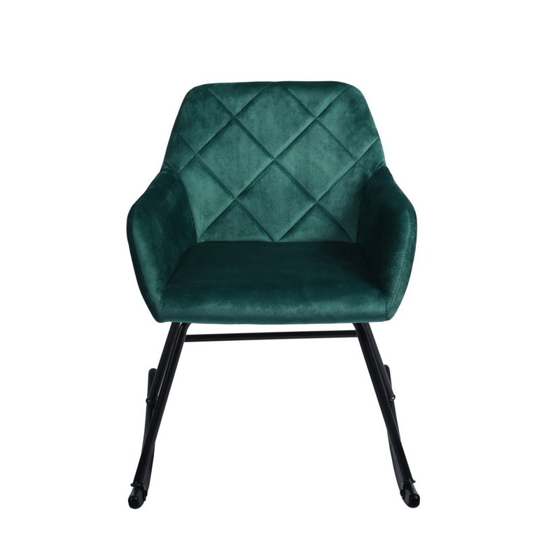 Aireka Rocking Chair, Dark Green
