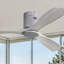 Ventilateur de plafond encastré 52 pouces DC 3 pales en bois sculpté ventilateur silencieux et réversible sans télécommande-374316565-374316567
