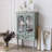 Retro Green Manufactured Wood Accent Cabinet-452331760
