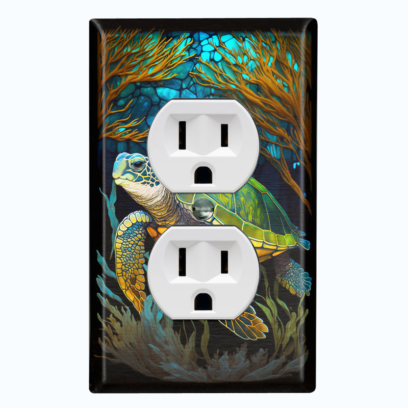 Plaque murale mignonne Tortue Ocean