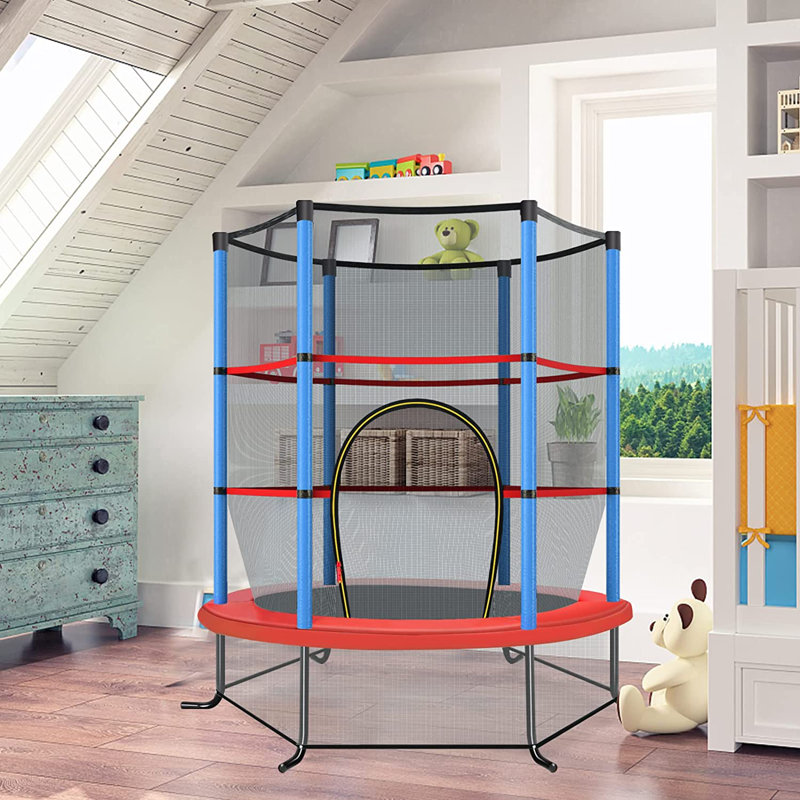 Jeri 5' Trampoline with Safety Enclosure