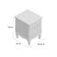Erwan 37cm W Manufactured Wood Bedside Table