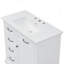 Meuble-lavabo avec 4 tiroirs et 1 porte à fermeture en douceur-1198936013