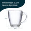 Libbey Tapered Glass Mugs