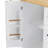 56 Inch Kitchen Island With Rubber Wood Veneer Drop Leaf, Power Outlet, 4 Door Shelves, Embossed Vertical Stripe Rolling Kitchen Cart On 4 Wheels With 6 Deep Drawers For Kitchen, Dining Room-1971806233