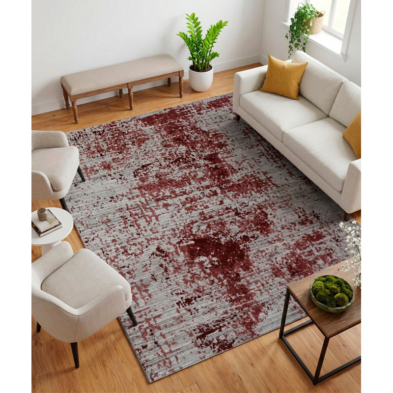 Ebru Area Rug, Rectangle 4' x 5'8"