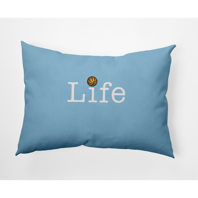  Housse et insert de coussin rectangulaire d'extérieur Life + Ball, Bleu pâle