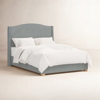 Upholstered Wingback Bed