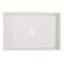 Lavabo en blanc avec drain en acier inoxydable 36 x 24 po Proflo PFMB3624S