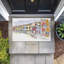 Tapis de porte d'extérieur imprimé Quaint Coastal Town Buildings, par Tim Coffey, 18 po x 30 po