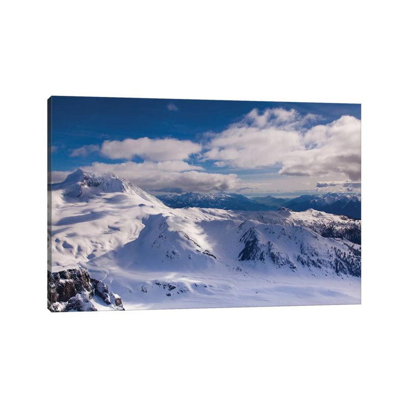 Aerial View, Coast Mountains, British Columbia, Canada 1 Piece Wrapped Canvas Wall Art, 20.32 cm H x 30.48 cm W