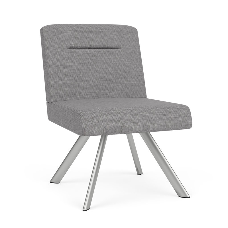 Chaise d'invité Willow, Argent argent, Gris chambray
