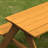 Takuo Convertible Wooden Sand and Water Table for your Toddlers Outdoor Playset Featuring 2 Play Box and a Removable Top that Transforms into Kids Picnic Table - Teak Stained