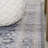Wincer Chenille Cottage Medallion Machine-Washable Dark Gray/Yellow Rug-2133376276