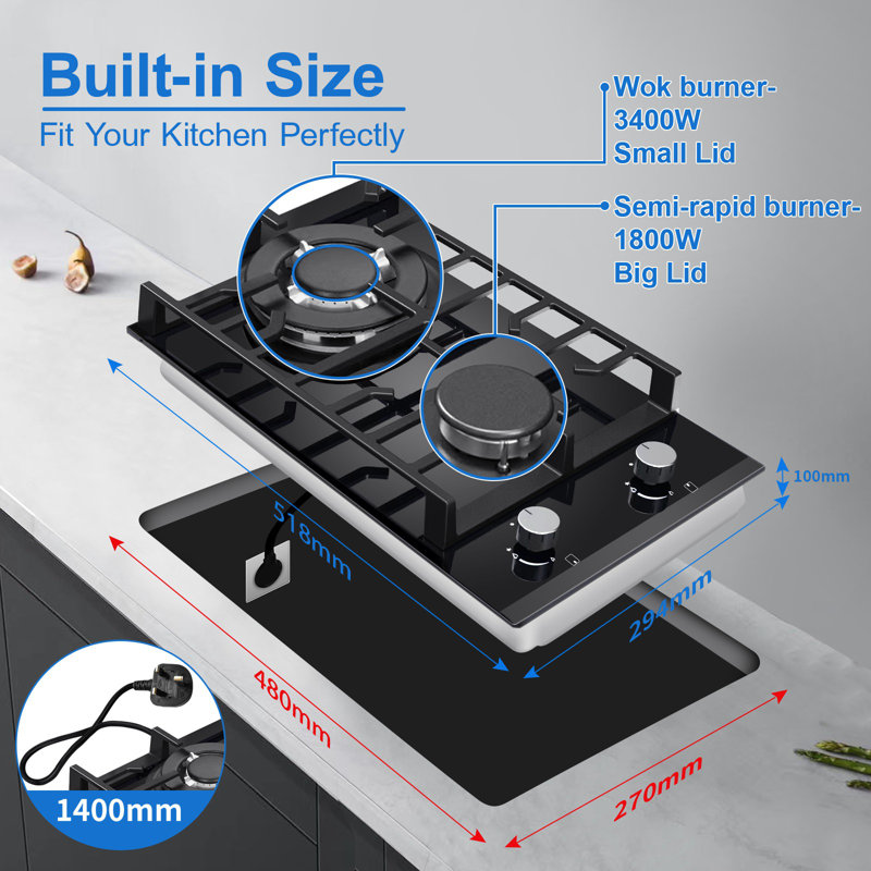 Topstrong Kochfeld 5200W Double Burner