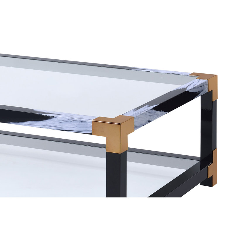 Misato Glass Top Single Coffee Table