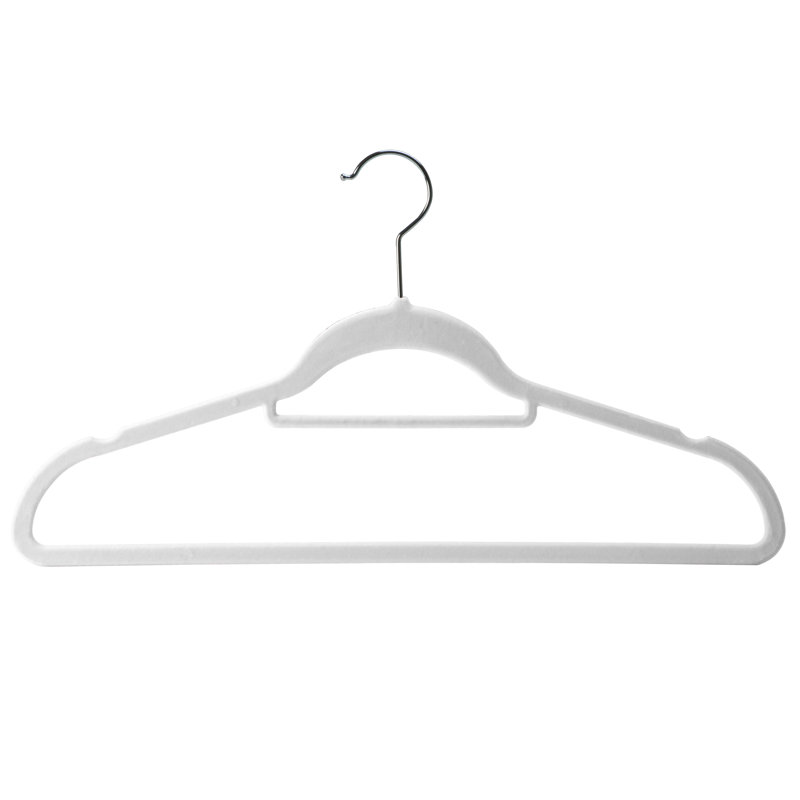 Cintres en velours Isaac Mizrahi, Blanc, 60