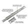 Drawer Slide Center Mount 3/4 Extension Cadmium Finish