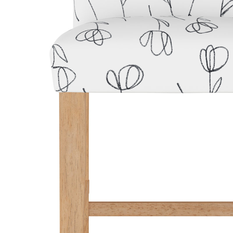 Tabouret de bar et de comptoir Sylva, Tabouret de comptoir (siège d'une hauteur de 26 p, Taupe, Naturel