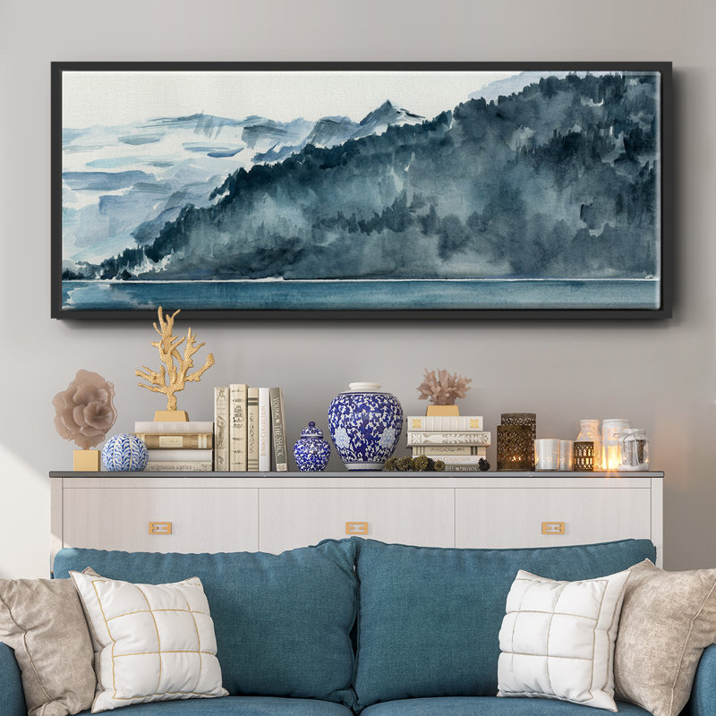 Winter Fjords II, H 8 po x l 20 po x P 1,5 po, Noir