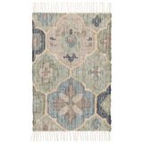 Pali Blue Handwoven Jute Rug