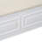 Rustic Solid Wood Entryway Storage Bench with Safety Hinge and Beige Cushion-1399569692
