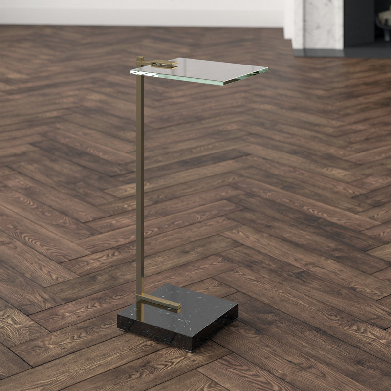 Neil Glass Top C End Table