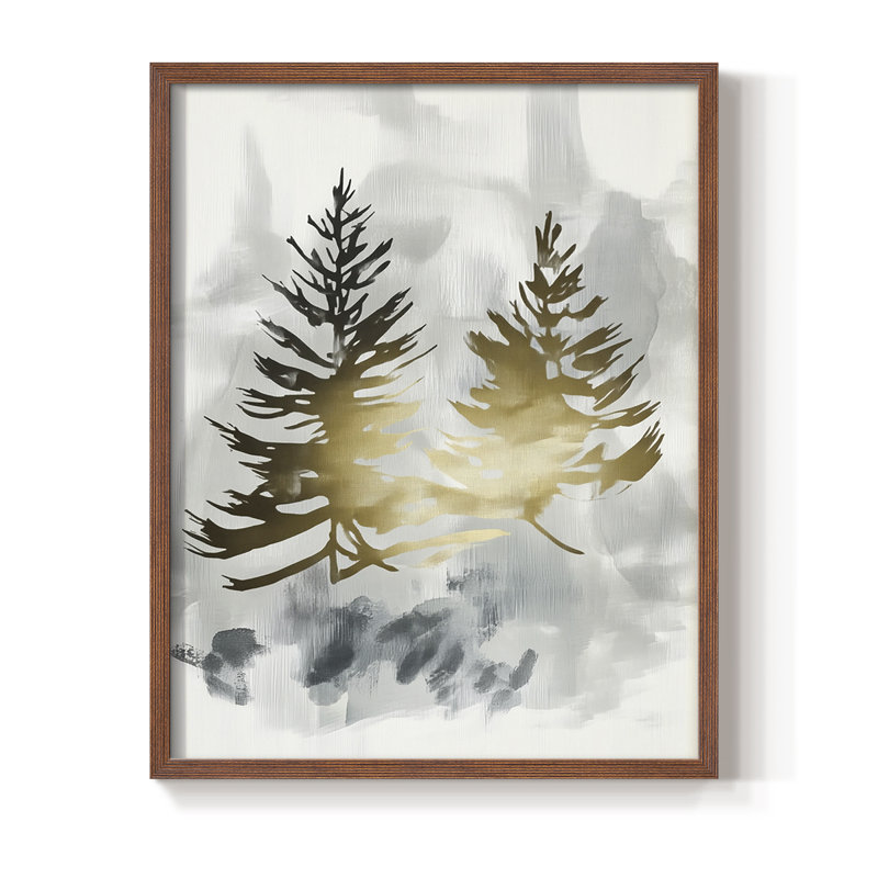 Reproduction encadrée - bois massif, H 21 po x l 17 po, Noyer