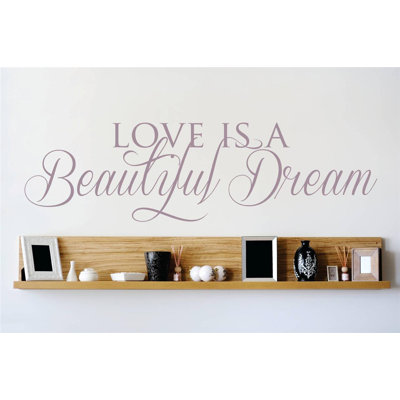 Adhésif décoratif « love is magnifique rêve »