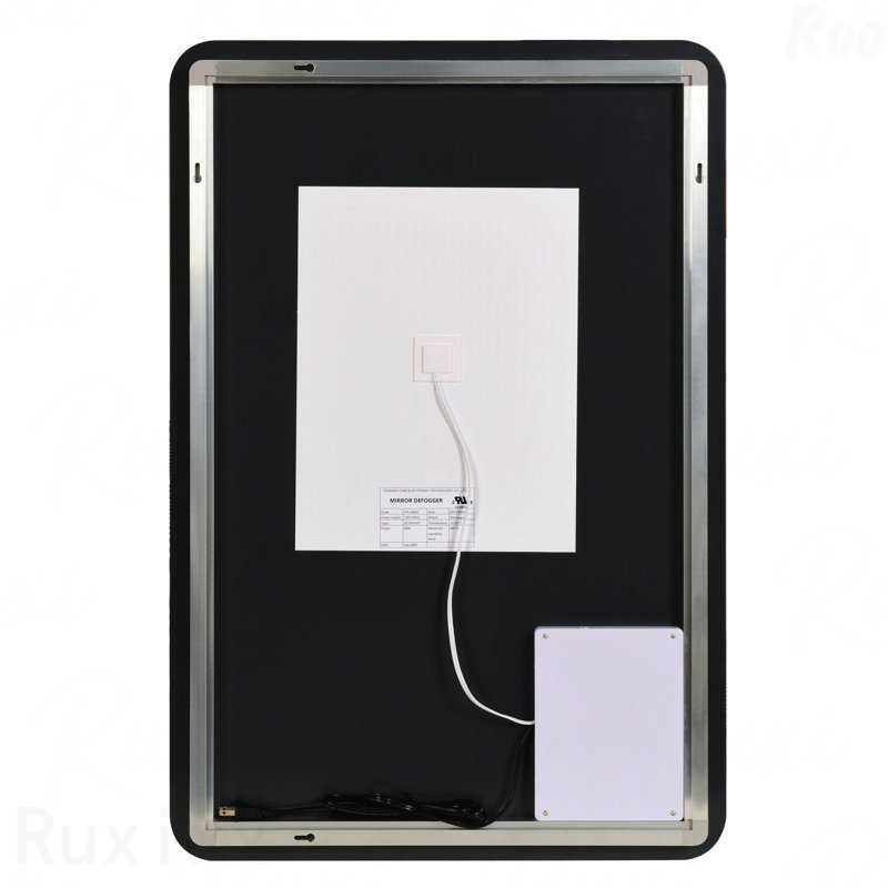 Rectangular Backlit Bathroom Accent Mirror