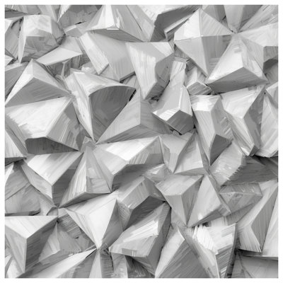 Faceted Geometric Texture Double Sided Throw Pillows