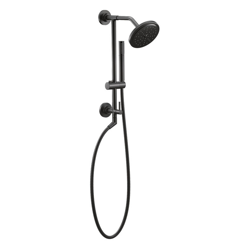 Fina Premium 2.5 GPM Rain Shower Head, Matte Black
