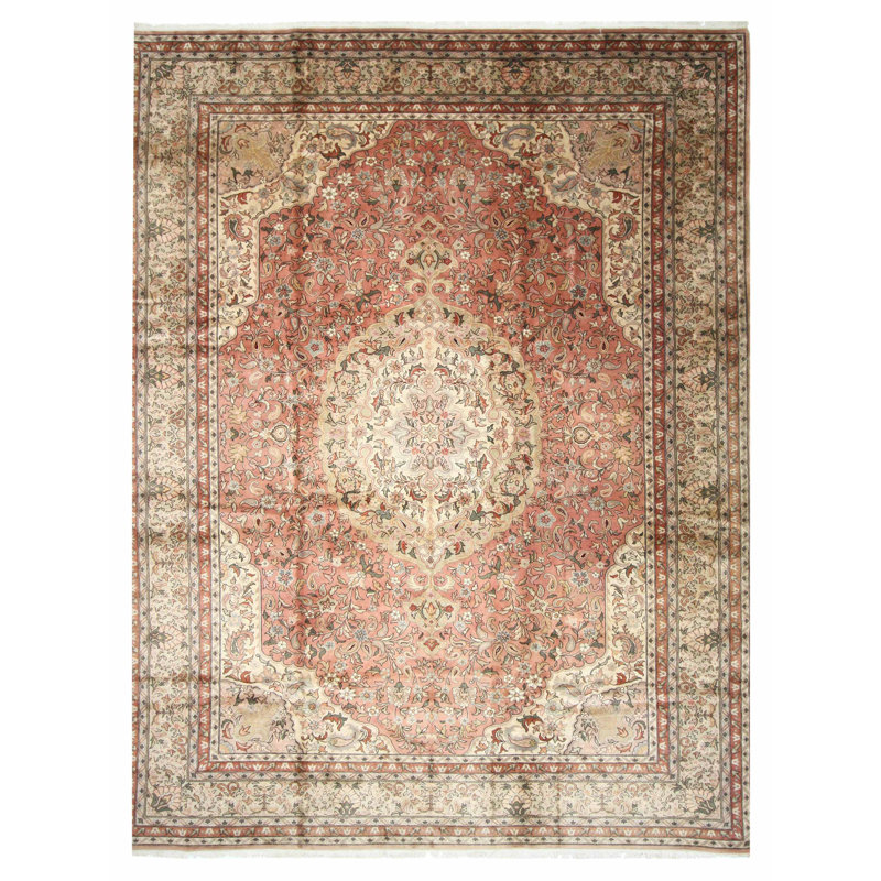 Classic Hand Knotted Samen /Beige 13x18 Oversize Rug