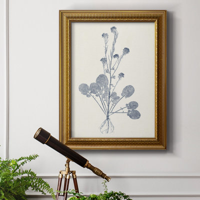 Toile de qualité supérieure encadrée marine Botanicals