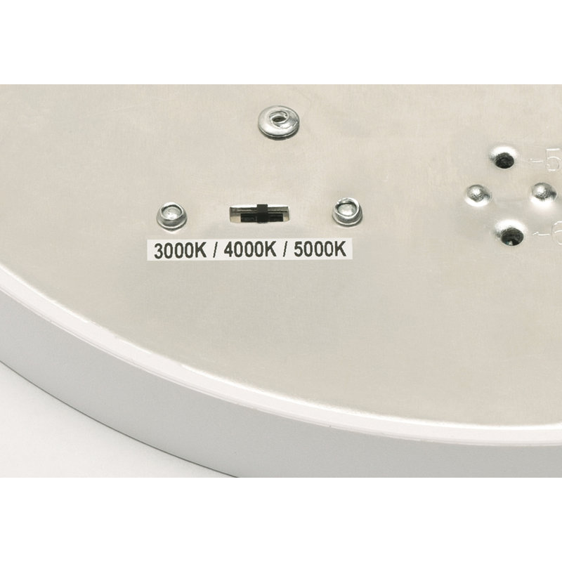Plafonnier encastré à DEL, Blanc, H 0,67 po x l 12 po x P 12 po
