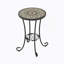 Table d'appoint de patio avec tablette-1701405261