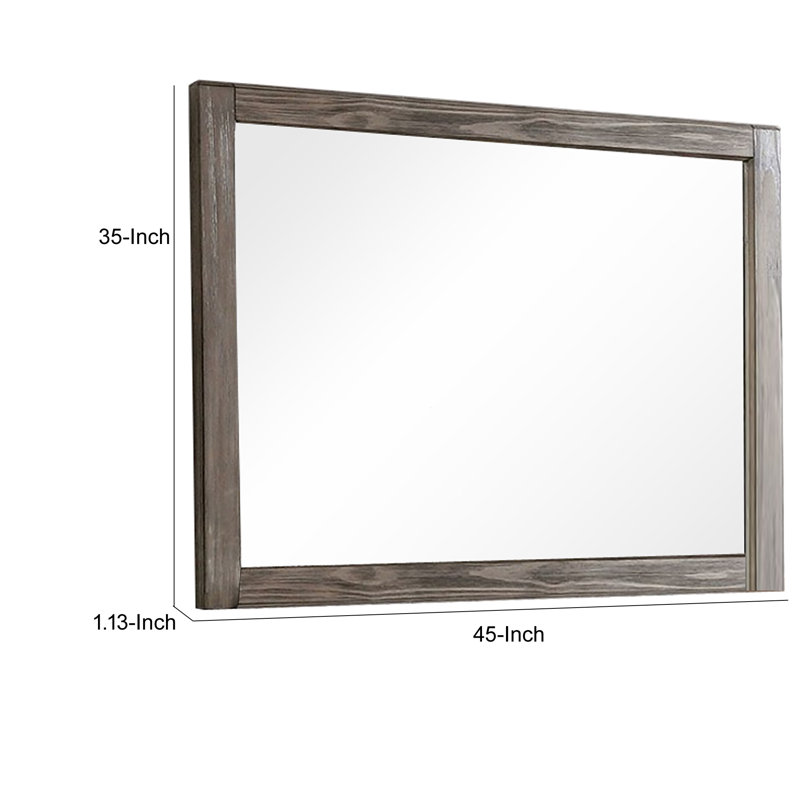 Miroir mural biseauté